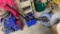 ASSORTED TOOLS IN BLUE TOTE