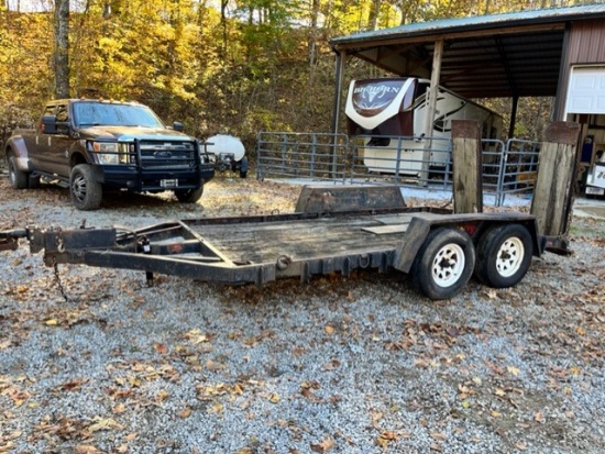 6'X16' DUAL AXLE BUMPER PULL TRAILER