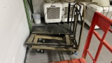 QTY 3) METAL ROLLING CART FOR CHAIRS