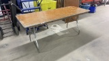 QTY 5) 6' RECTANGLE WOOD TABLE