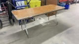 QTY 6) 6' RECTANGLE WOOD TABLE