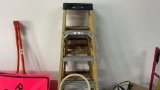 QTY 3) STEP LADDERS QTY 1) STOOL