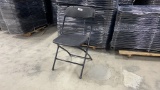 QTY 50) BLACK FOLDING CHAIRS