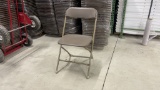 QTY 50) BROWN FOLDING CHAIRS