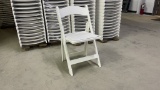 QTY 50) WHITE RESIN CHAIRS