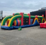 OBSTACLE COURSE INFLATABLE WITH 1 FAN BLOWER