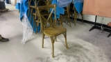 QTY 10) CROSSBACK CHAIRS
