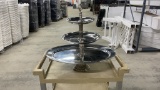 3 TIER SILVER COLORED PLATTER