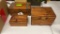 QTY 3) WOOD BOXES