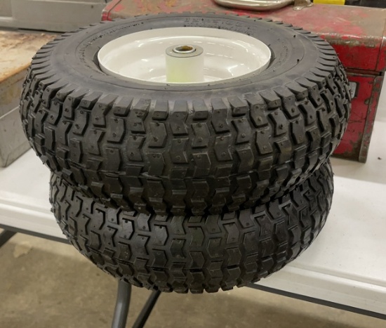 QTY 2) 13X5.00-6 WHEELS AND TIRES