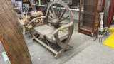 WAGON WHEEL BENCH