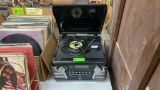 ELECTRO BRAND RECORD PLAYER W/ CD'S