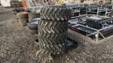 UNUSED QTY 4) 10-16.5 SKID STEER TIRES