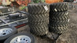 UNUSED QTY 4) 10-16.5 SKID STEER TIRES