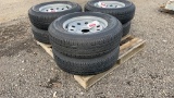 QTY 2) 205/75/R15 TRAILER TIRES ON 5 LUG RIMS