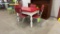 PORCELAIN SLIDE OUT TABLE W/ 4 CHAIRS