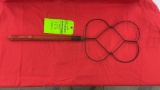 ANTIQUE RED HANDLE RUG BEATER
