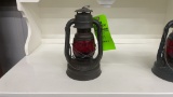 ANTIQUE DIETZ LITTLE WIZARD LANTERN W/ RED GLOBE