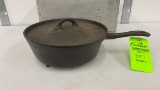 #13 DIXIE FOUNDRY CO SKILLET W/ LID