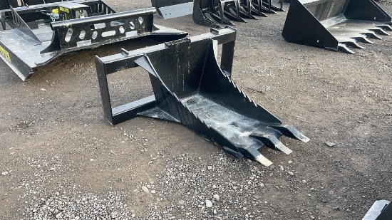 UNUSED SKID STEER STUMP BUCKET