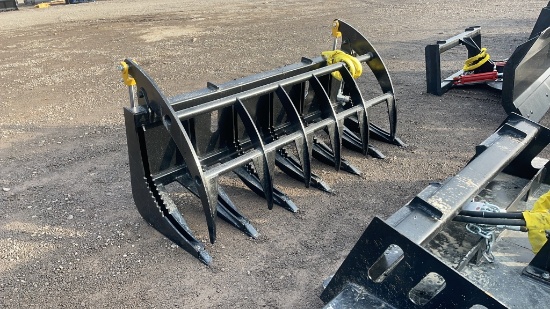 UNUSED 72" SKID STEER ROOT GRAPPLE