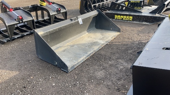 UNUSED 74" SKID STEER SMOOTH BUCKET