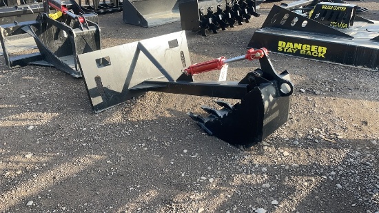 UNUSED SKID STEER STATIONARY BACKHOE