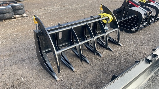 UNUSED 68" SKID STEER ROOT GRAPPLE