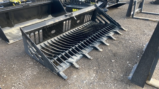 UNUSED 84" SKID STEER SKELETON TOOTH BUCKET