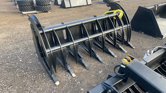 UNUSED 74" SKID STEER ROOT GRAPPLE