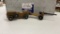 ANTIQUE WOOD US TOY CAR WITH WOOD TRAILER