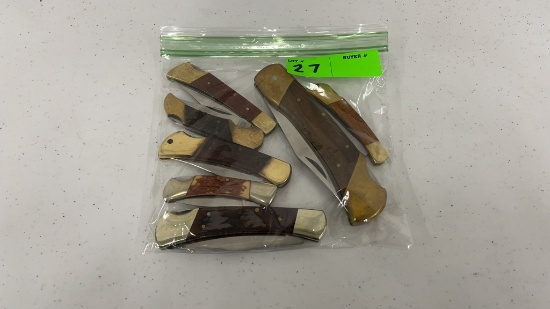 QTY 7) ASSORTED POCKET KNIVES