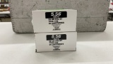 QTY 2) BOXES OF 50 ROUNDS OF 5.56 AMMO
