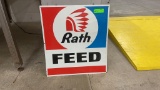 SINGLE SIDED RATH FEED METAL SIGN