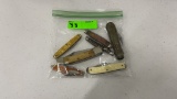 QTY 7) ASSORTED POCKET KNIVES