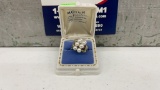 10K PEARL AND DIAMOND RING SIZE 7 4. AND 14 GRAMS