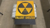 FALLOUT SHELTER METAL SIGN