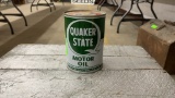 UNOPENED QUAKER STATE MOTOR OIL METAL CAN