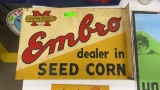 FLANGE DOUBLE SIDED EMBRO DEALER SEED SIGN
