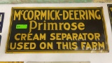 SIGNLE SIDED MCKORMIC-DEARING CREAM SEPARATOR SIGN