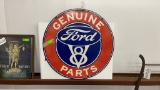 PORCELAIN DOUBLE SIDED FORD SIGN