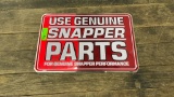 SINGLE SIDED SNAPPER PARTS METAL SIGN