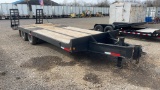 20' TANDEM AXLE PINTLE HITCH EQUIPMENT TRAILER