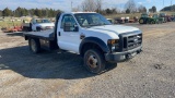 2008 FORD F-550 FLATBED DUALLY PICKUP TRUCK