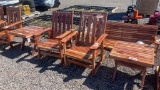 QTY 2) LARGE CEDAR ROCKERS