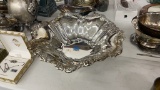 FANCY SILVER COLORED FRUIT BOWL