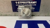 QTY 2) COINS ONE AND 1/2 OZ. .999 PURE SILVER