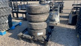 QTY 4) 225/75/R15 TRAILER TIRES ON 6 LUG RIMS