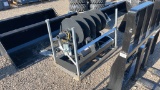 UNUSED JCT SKID STEER POST HOLE AUGER