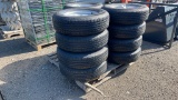 QTY 4) 5T205/75R15 TRAILER TIRES